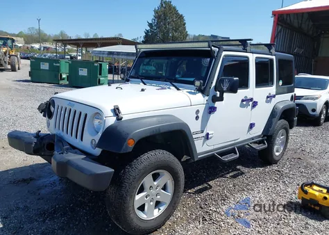 2017 Jeep Wrangler Unlimited Sport 4X4 from USA, damaged, VIN 1C4BJWDG7HL612805